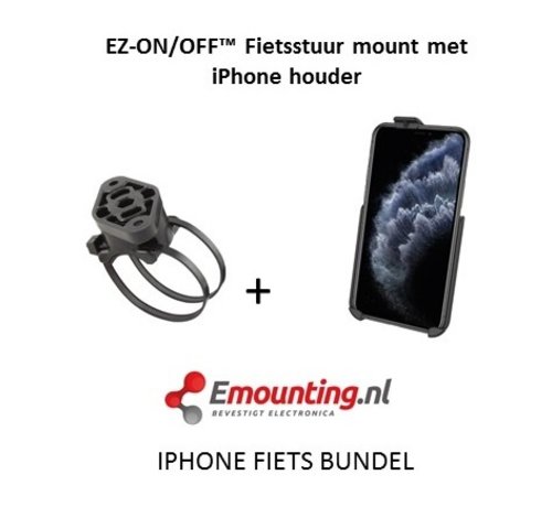 RAM Mount EZ-On/Off™ iPhone 11 PRO MAX Fietsset  RAP-274-1-AP30U