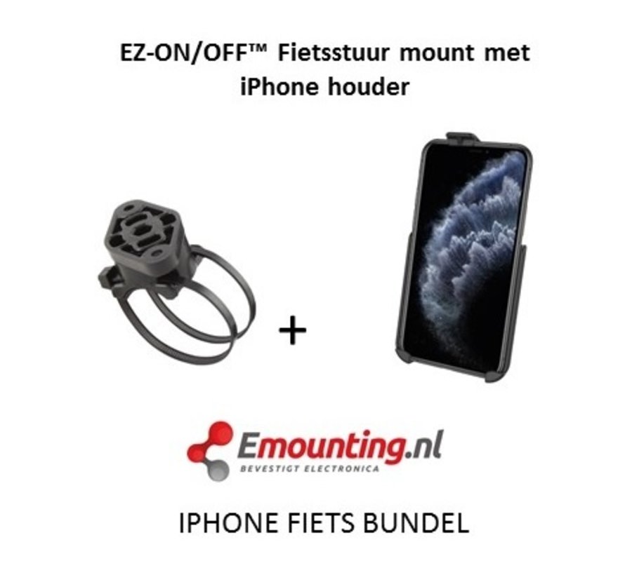 EZ-On/Off™ iPhone 6+/7+/Xs MAX Fietsset  RAP-274-1-AP19U