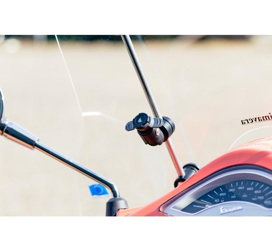 Opti-Line scooter windscherm-mount met universele smartphonehouder