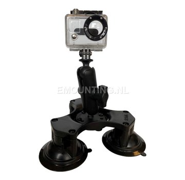 RAM Mount Triple Suction GoPro montageset RAP-B-365-224-GOP1U