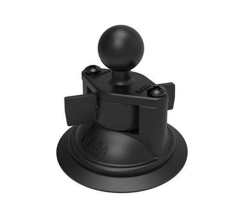 RAM Mount Suction Cup Twist Lock Base 1" Ball RAM-B-224-1U