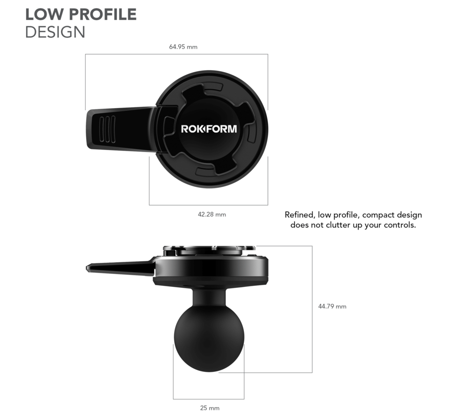 B-Kogel adapter voor Rokform cases