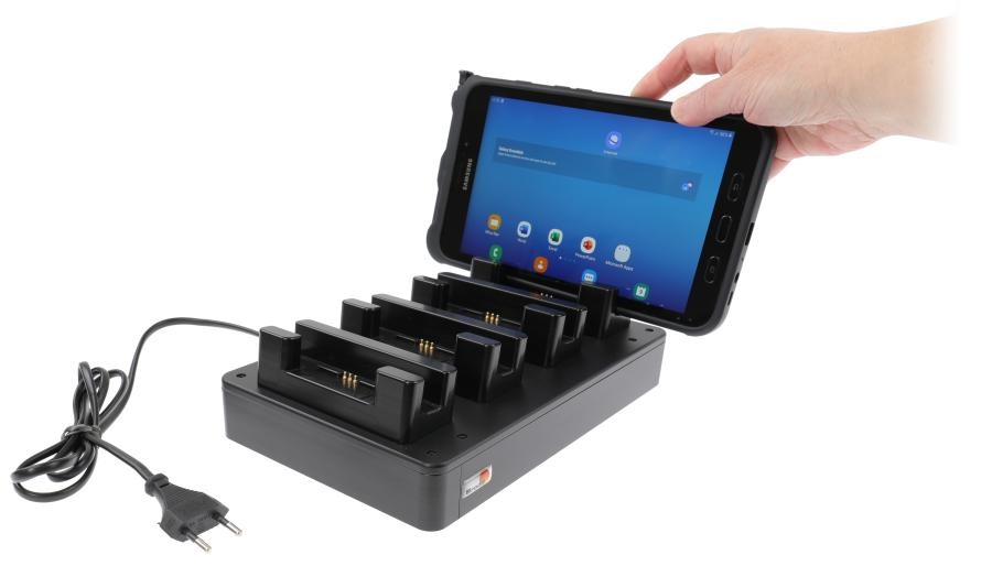 mentaal open haard sirene 4 pcs table multi charger-Samsung Tab Active 2/3/Pro - Emounting.nl