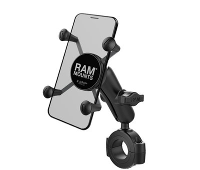 RAM Mount Torque™ 1 1/8" - 1 1/2" Diameter Handlebar/Rail Base with 1" Ball and X-Grip®