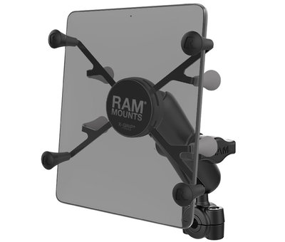 RAM Mount Torque™ 3/8" - 5/8" Diameter Mini Rail Base with 1" Ball and X-Grip® for 7-8" Tablets