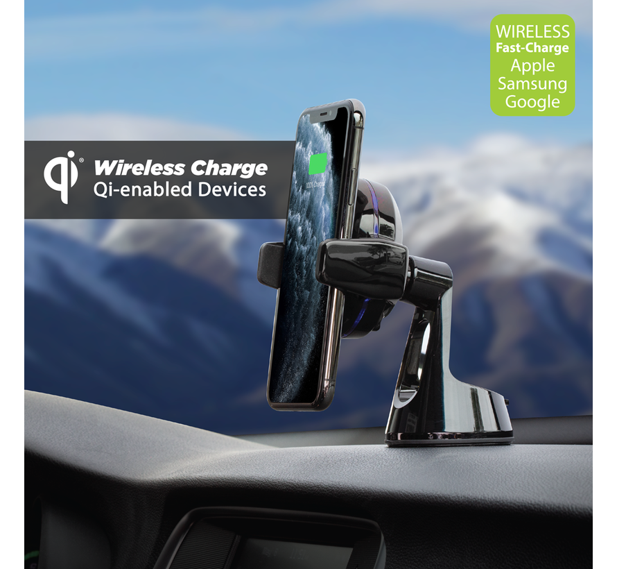 MagicGrip Win/Dash Mount met Qi draadloos opladen