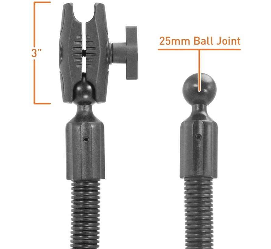 25mm Ball Flexpro Heavy Duty Seat Rail Mount