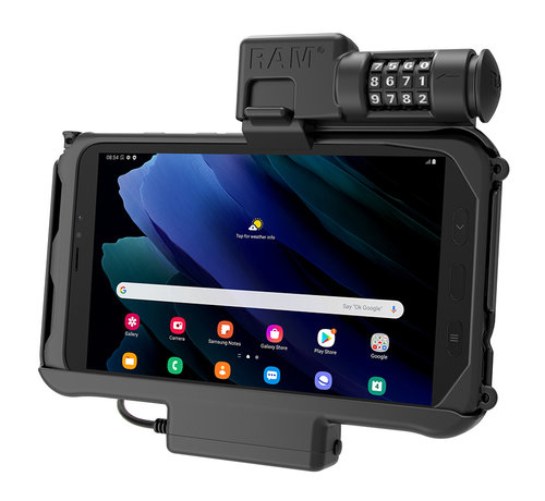 RAM Mount Combo Afsluitbaar Voeding Dock for Samsung Tab Active5 & 3