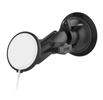 RAM Mount Zuignapset met Adapter voor 15W Apple MagSafe   RAM-B-166-AP-MAGU