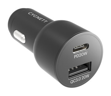 Cygnett PD CarPower 20W USB-C & USB-A Car Charger