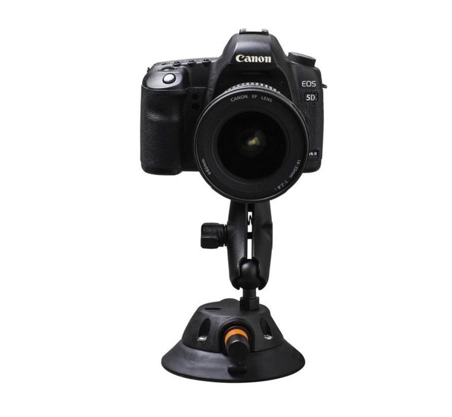 Camera Mount  op 4.5" zuignap met vacuumpompje