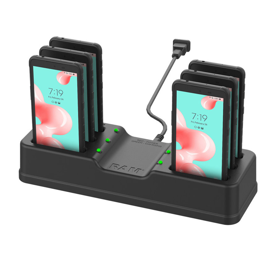 6-Port Charging Dock for Samsung XCover 5
