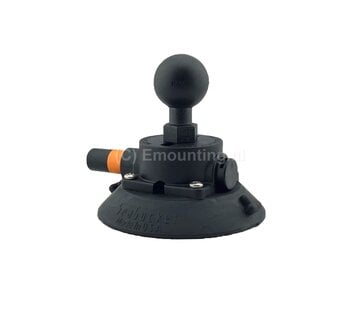 Seasucker 4.5" zuignap met vacuumpompje en RAM Mounts C-kogel