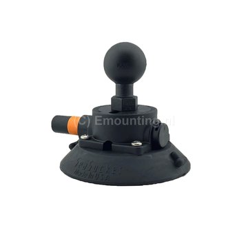 Seasucker 4.5" zuignap met vacuumpompje en RAM Mounts C-kogel