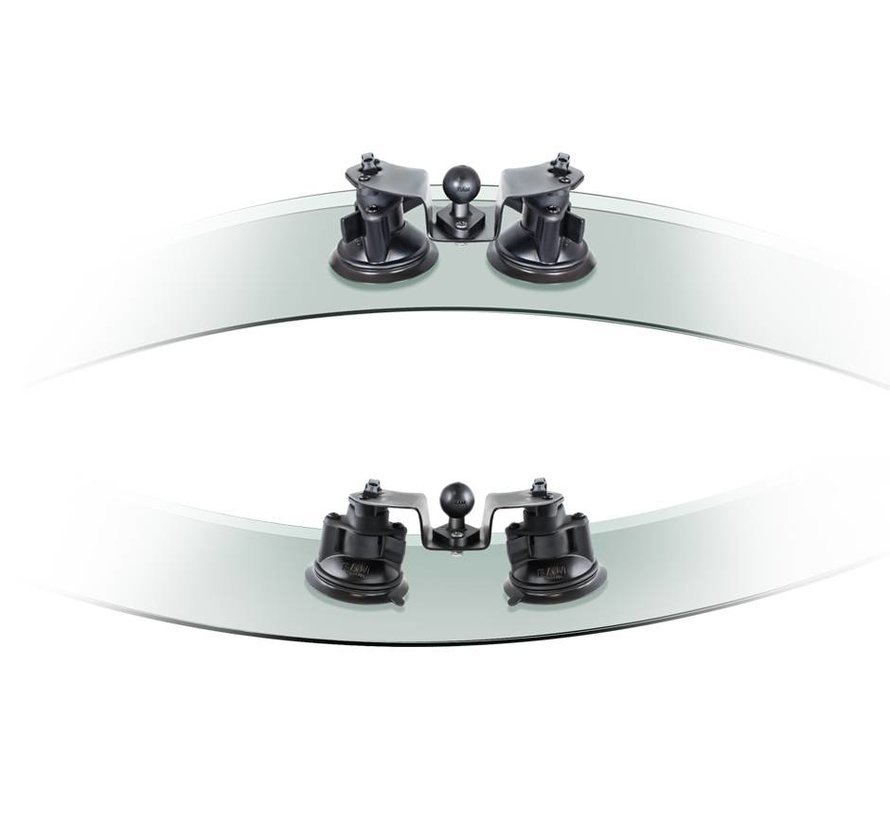 Twist-Lock™ Pivot Suction Cup Base met Socket Arm & Retention Knob