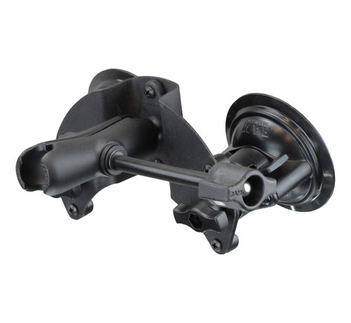 RAM Mount Twist-Lock™ Pivot Suction Cup Base met Socket Arm & Retention Knob