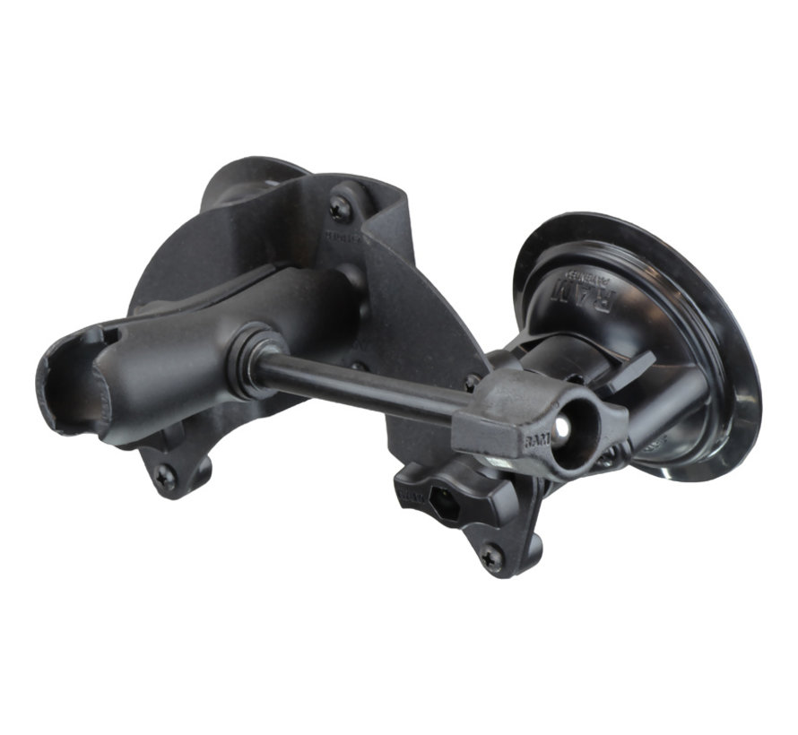 Twist-Lock™ Pivot Suction Cup Base met Socket Arm & Retention Knob