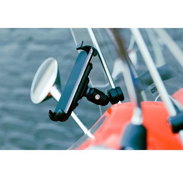 Lampa Opti-Line scooter windscherm-mount met universele smartphonehouder