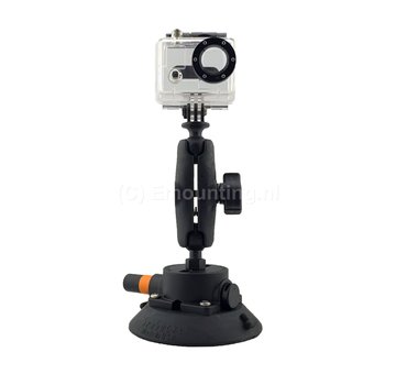 Seasucker Action Cam Mount  op 4.5" zuignap met vacuumpompje