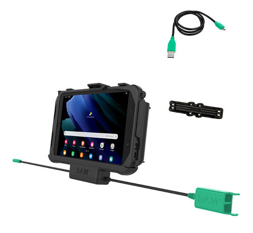 RAM Mount Power + 2x Data aansluiting  houder Samsung Galaxy TAB Active2/ Active3/ Active 5