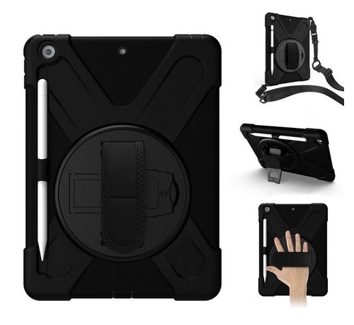Rugged case met handstrap en schouderband voor iPad 10.2