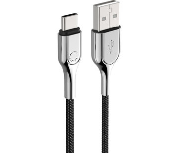 Cygnett Armoured Braided USB-C to USB-A Cable 2m Black
