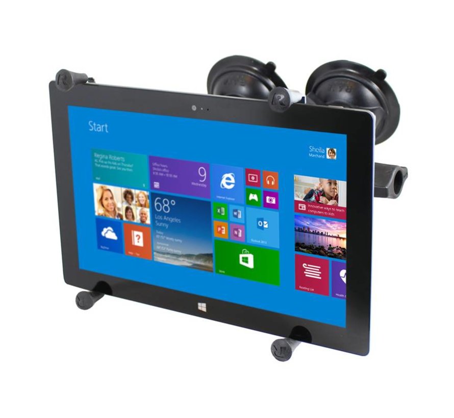 Dubbele Zuignap X-Grip set 9-11" inch tablets