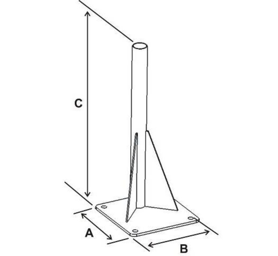 Universal Drill-Down Laptop Mount Base