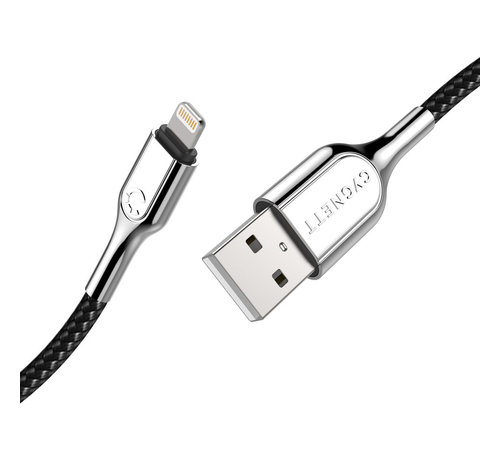 Cygnett Armoured Braided Lightning to USB Cable 1m Black