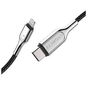 Cygnett Armoured Braided Lightning to USB-C Cable 1m Black