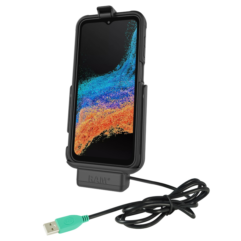 RAM Mount EZ-Roll'r™ Powered Dock for XCover7 Pro & 6 Pro met Factory Case