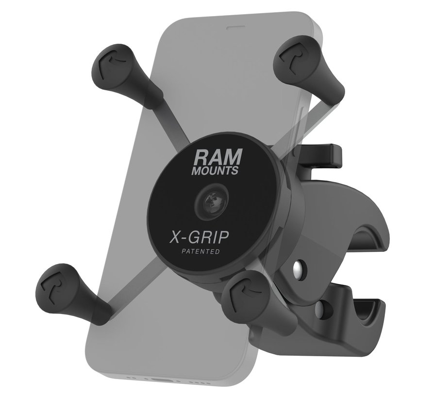 X-Grip® Phone Mount met Low-Profile Medium Tough-Claw™  RAM-HOL-UN7-404-2U