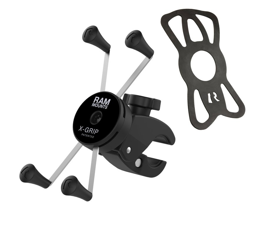 X-Grip® Large Phone Mount met Low-Profile Medium Tough-Claw™  RAM-HOL-UN10-404-2U
