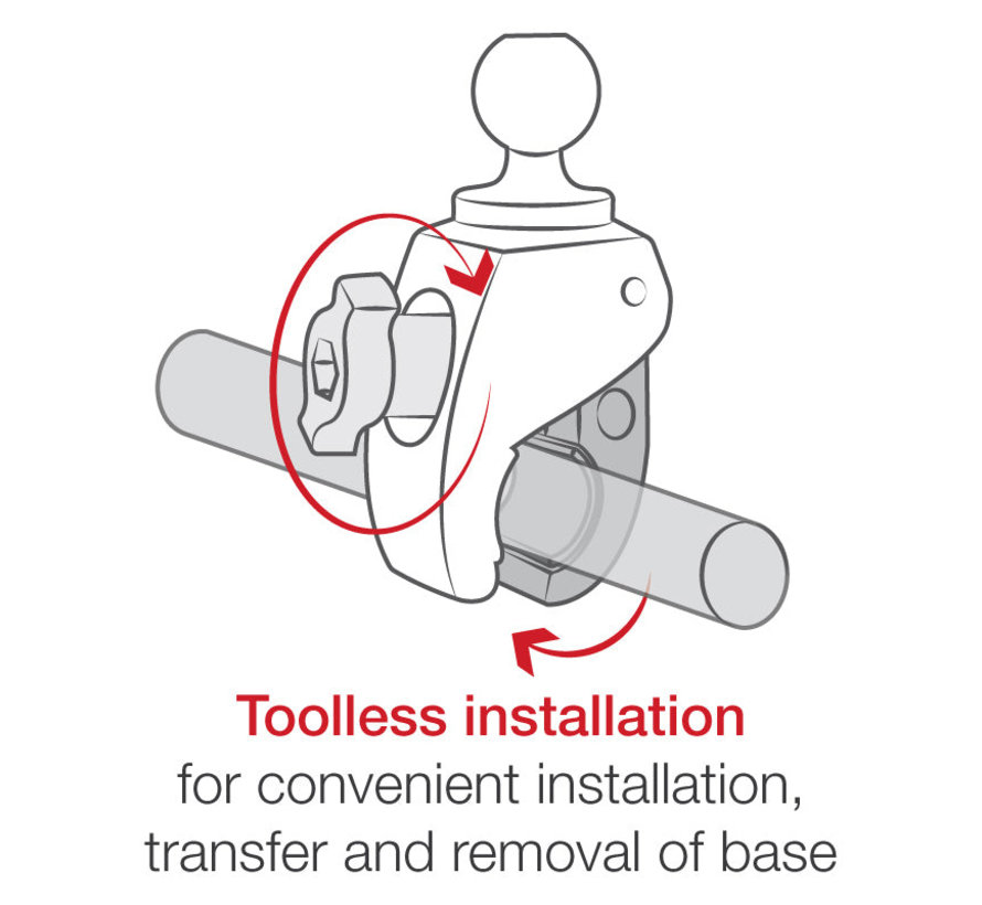 X-Grip® with RAM® Tough-Claw™ Small Clamp & RAM® Roto-View™