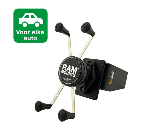 Emounts X-Grip Large smartphonehouder auto met Brodit Proclip