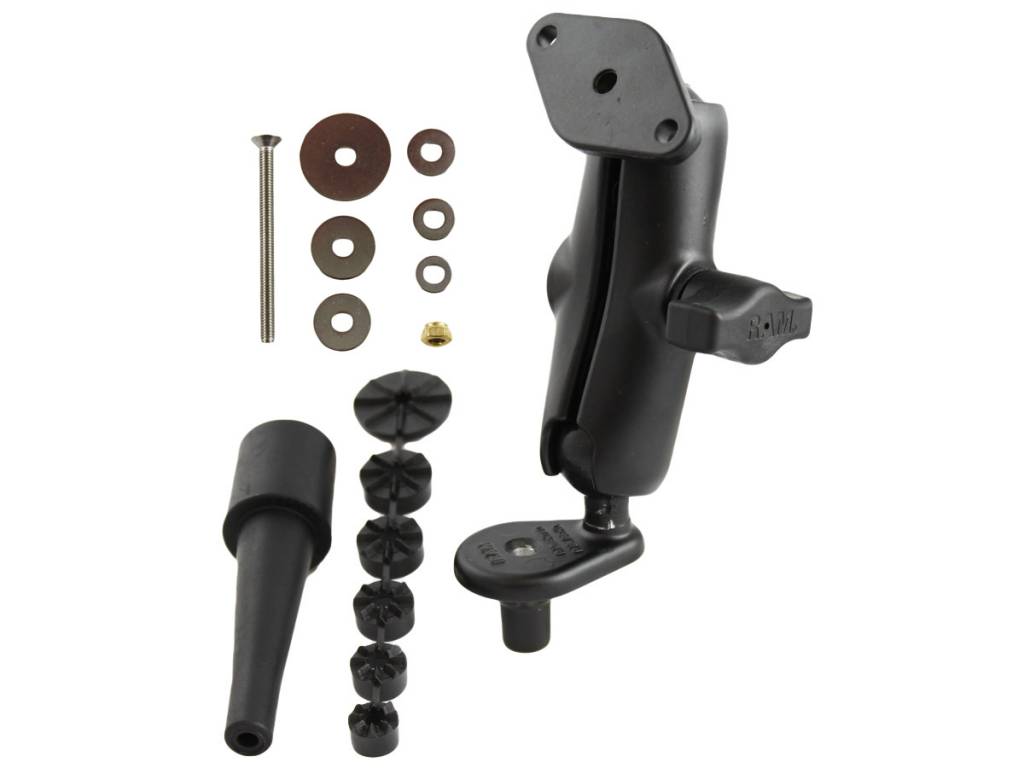 RAM Mount Fork Stem Motorcycle Base set compleet