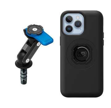 Quad Lock Motor Fork Stem Mount en iPhone case Bundel