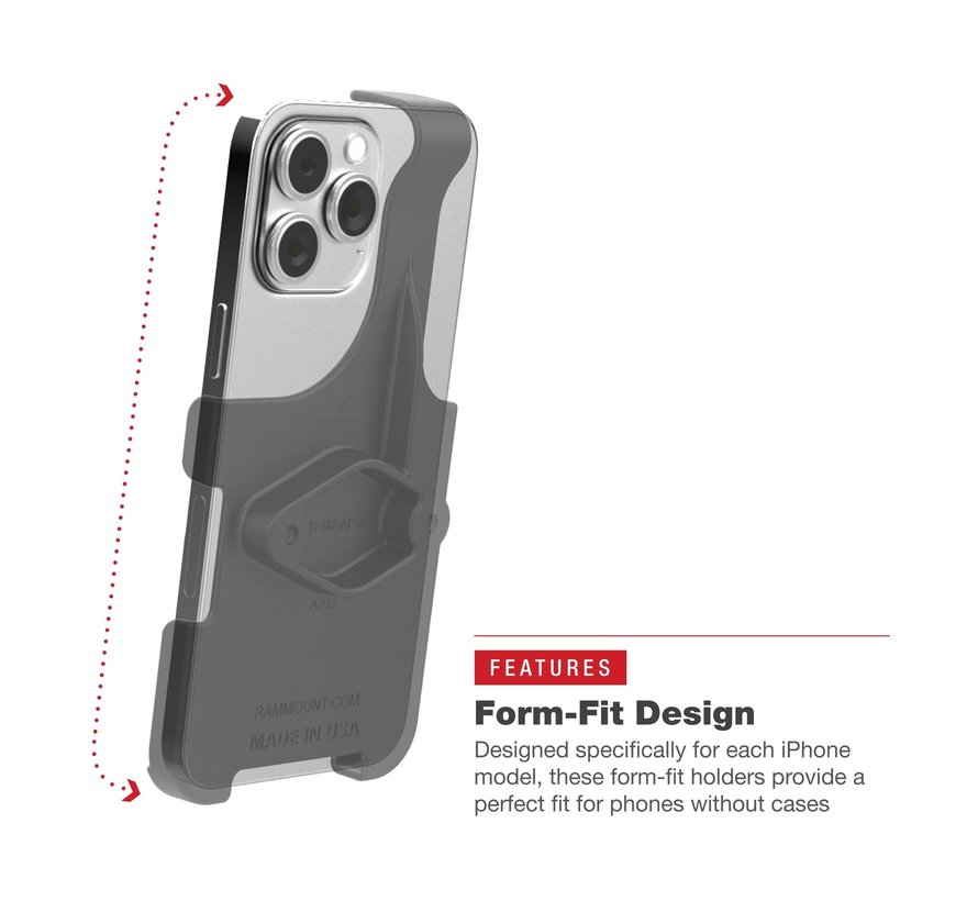 Houder iPhone 14 Plus/Pro Max, 15 Plus & 16 Plus