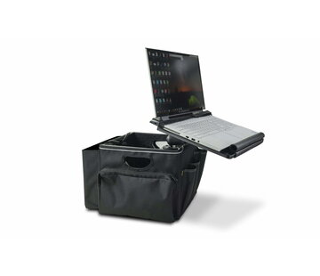 AutoExec Lichte auto-kantoorbox met computer- of tablethouder