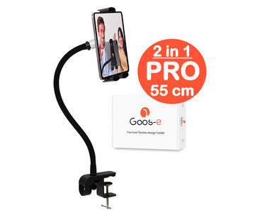 GOOS-E Tablet houder + Telefoonhouder PRO (2 in 1) met 55 cm hals