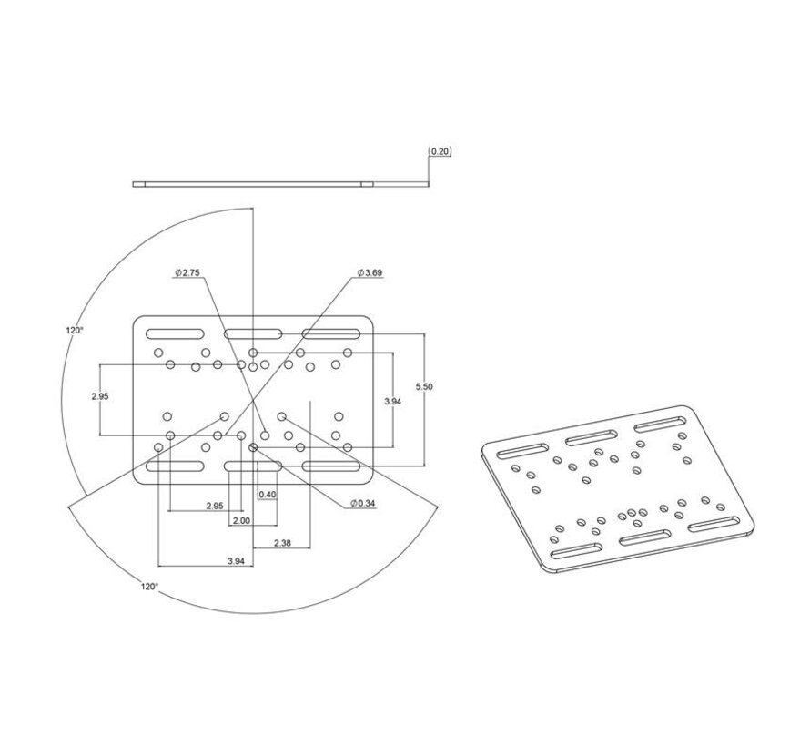 Heftruck Overhead Guard Base met bal - D-maat