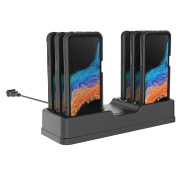 RAM Mount 6-Port Charging Dock for Samsung XCover6 Pro with OEM or RAM® Skin™