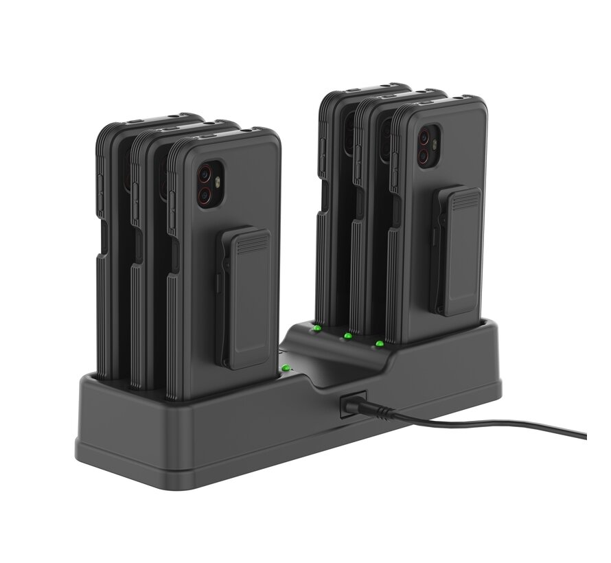 6-Port Charging Dock for XCover7, 7 Pro & 6 Pro Pro with OEM or RAM® Skin™