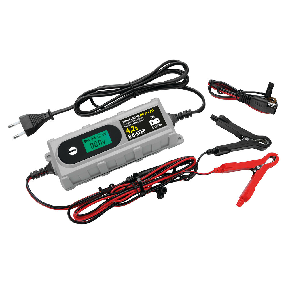Lampa Amperomatic Digit Pro, slimme acculader, 12V - 4,2A