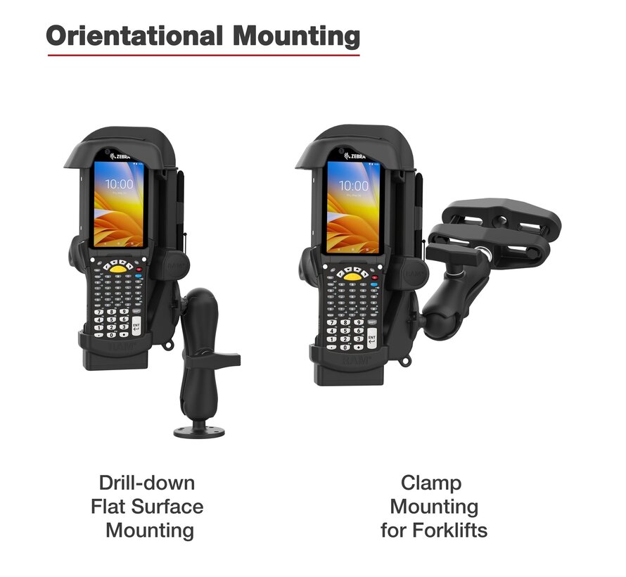 Veerbelaste houder voor Zebra MC9300/9400