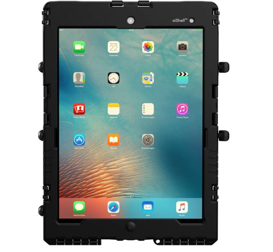 aiShell  heavy-duty case iPad met UV-stabiele hybride glasfilm