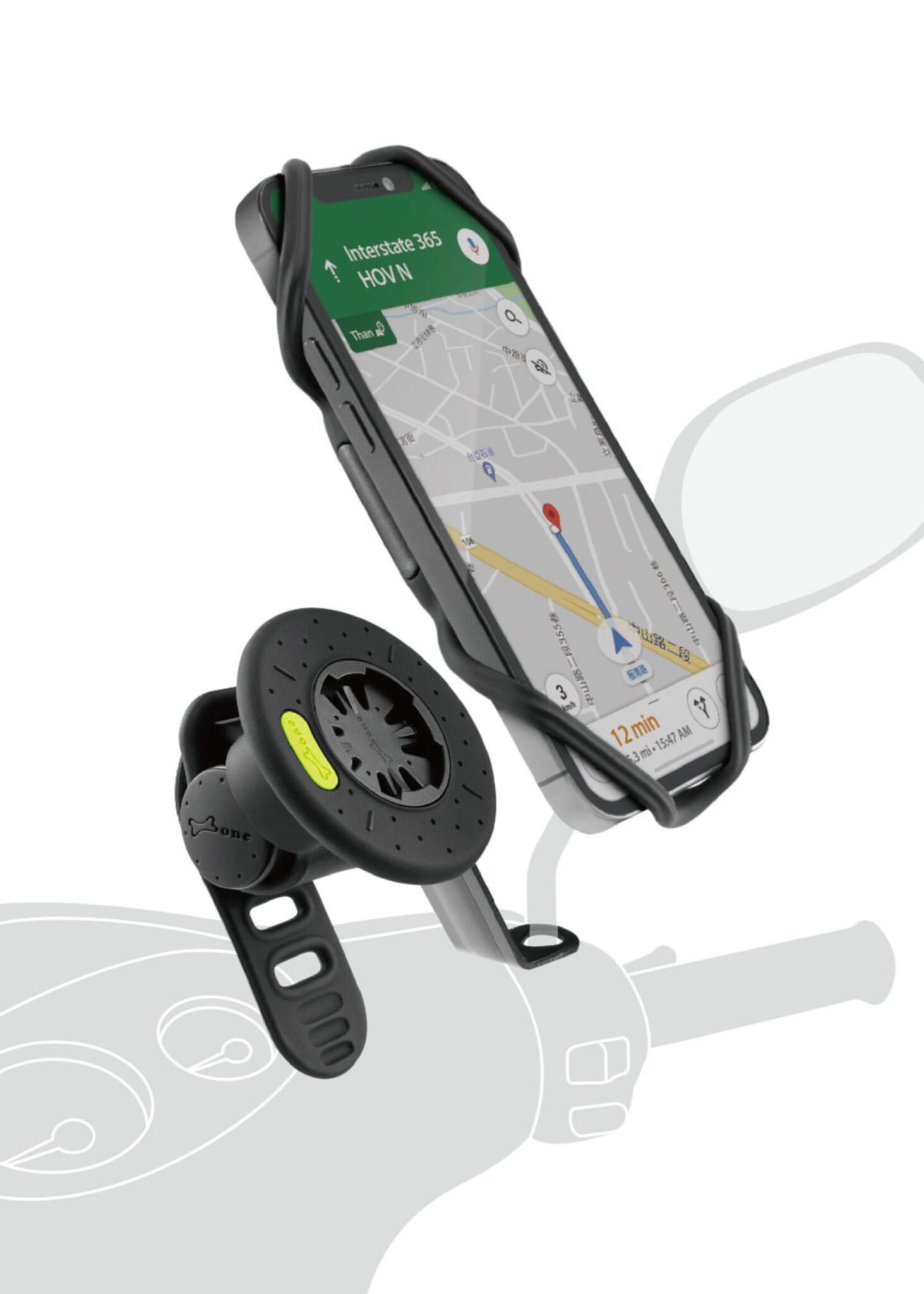Bone Collection Motorcycle Phone Holder-Bike Tie Connect Kit-G