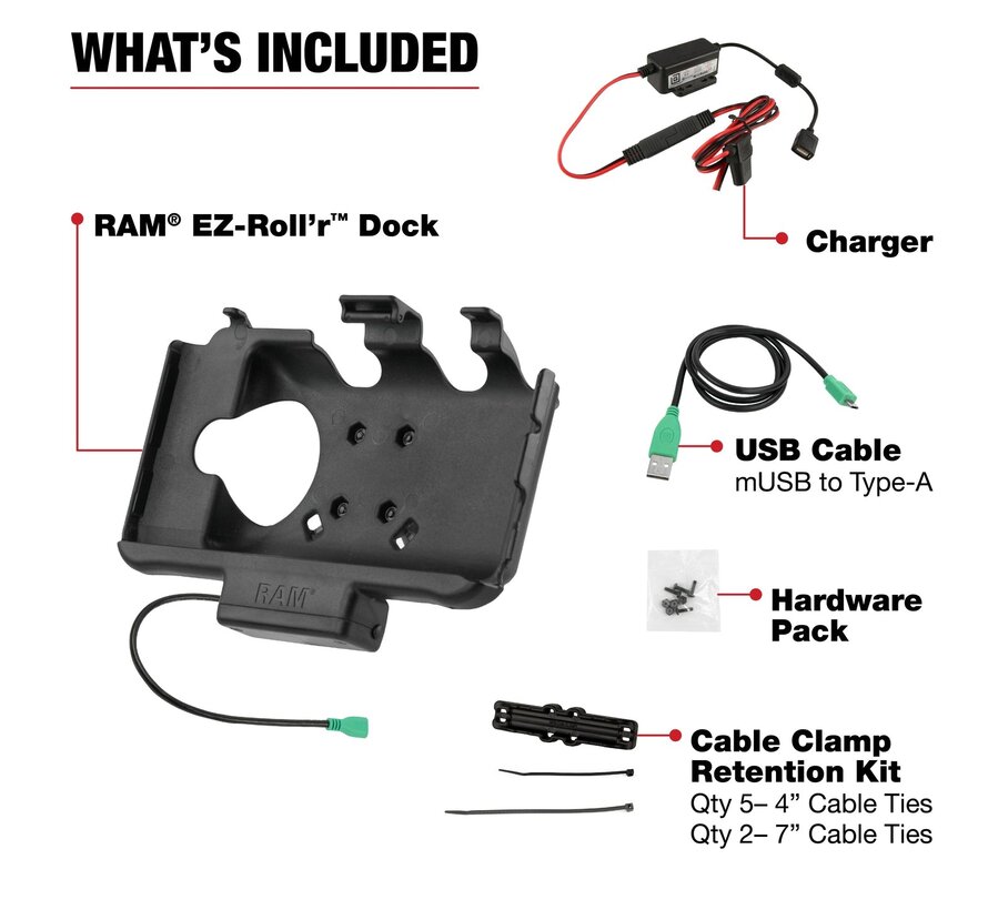 Powered houder TAB Active2/ Active3/ Active 5 - Hardwire