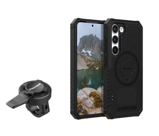 Rokform Scooter spiegelstang bevestiging met Samsung case Bundel