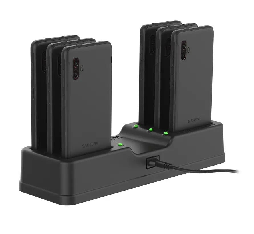 6-Port Charging Dock forSamsung XCover6 Pro Without Case